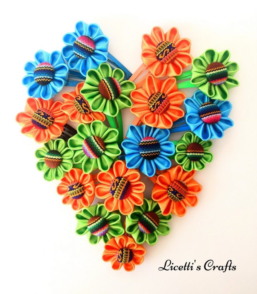 Pinzas para el cabello con forma de corazón