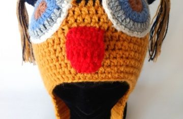 Gorro lana alpaca artesanal búho