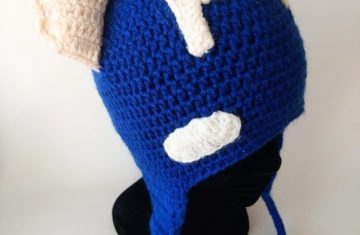 Gorro lana alpaca hecho a mano capitán america