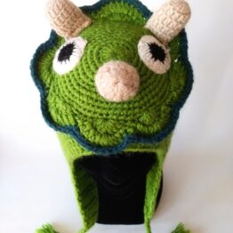 Gorro lana alpaca artesanal dinosaurio