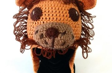 Gorro lana alpaca artesanal león