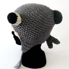 Gorro lana alpaca hecho a mano pez