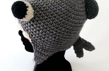 Gorro lana alpaca hecho a mano pez