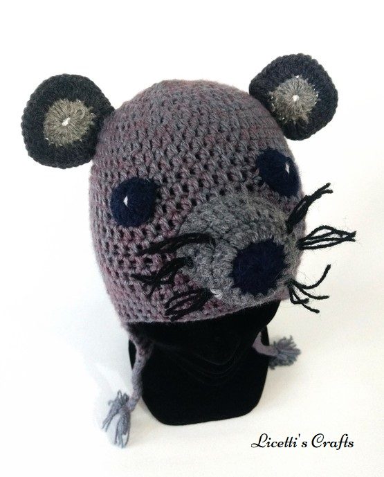 Gorro lana alpaca artesanal ratón
