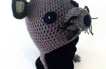 Gorro lana alpaca hecho a mano ratón