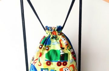 Mochila reversible artesanal vehículos obra