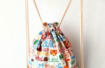 mochila reversible nombres animales hecha a mano