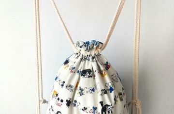 Mochila reversible ratones hecha a mano