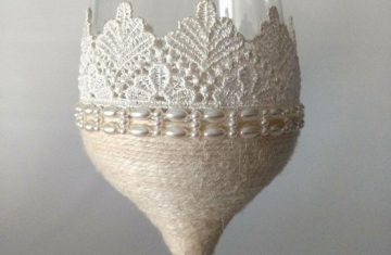 detalle copa decorada vintage hecha a mano