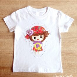 Camiseta manga corta muñeca pirata
