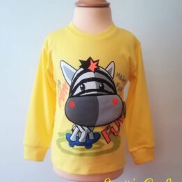 Camiseta manga larga cebra amarilla