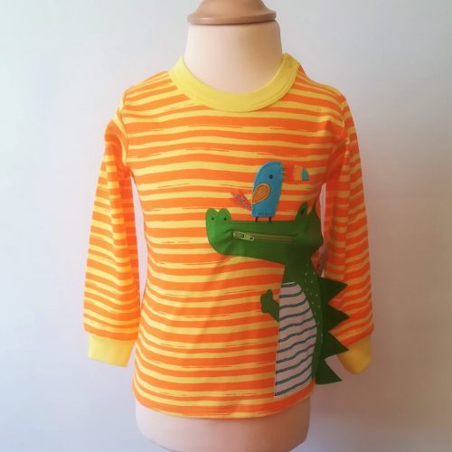 Camiseta bebé manga larga cocodrilo púas