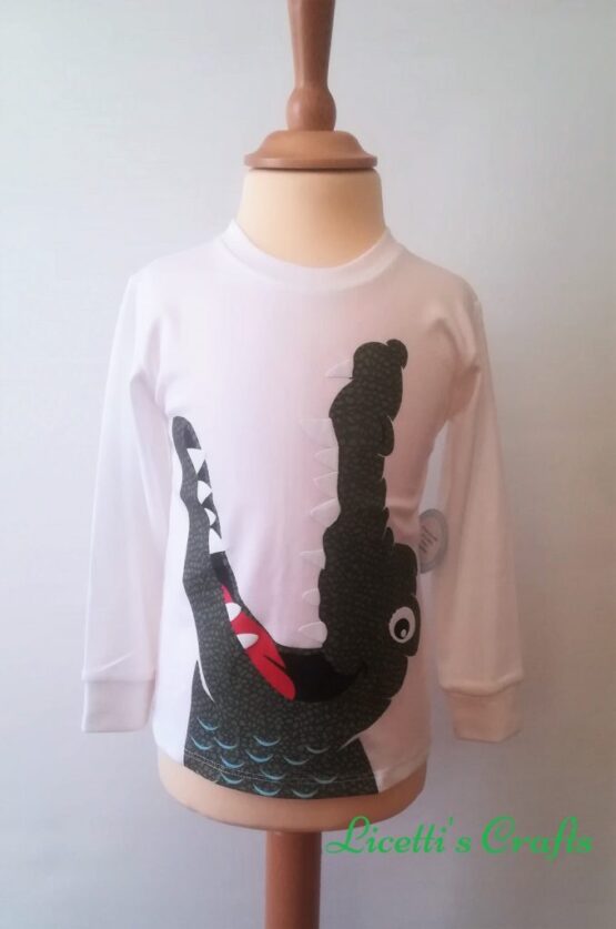 Camiseta manga larga pima cocodrilo