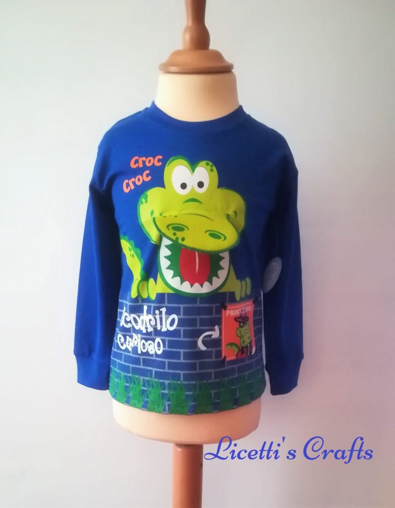 Camisetas manga larga pima cocodrilo boca