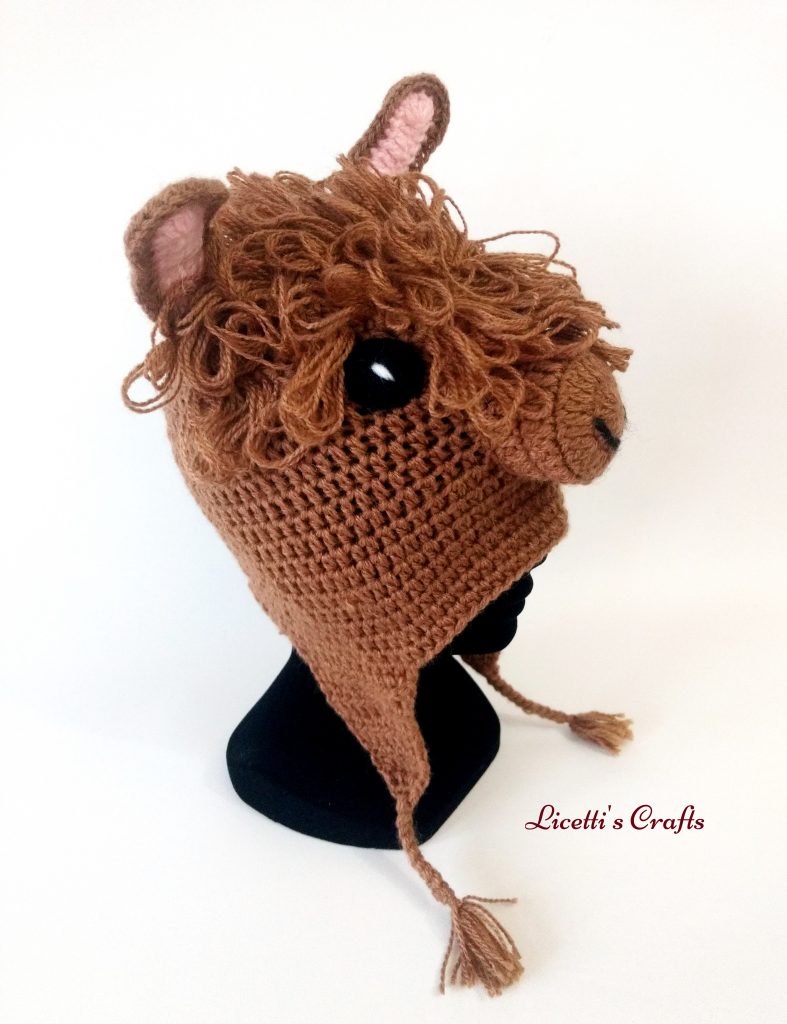 Gorro lana alpaca llama