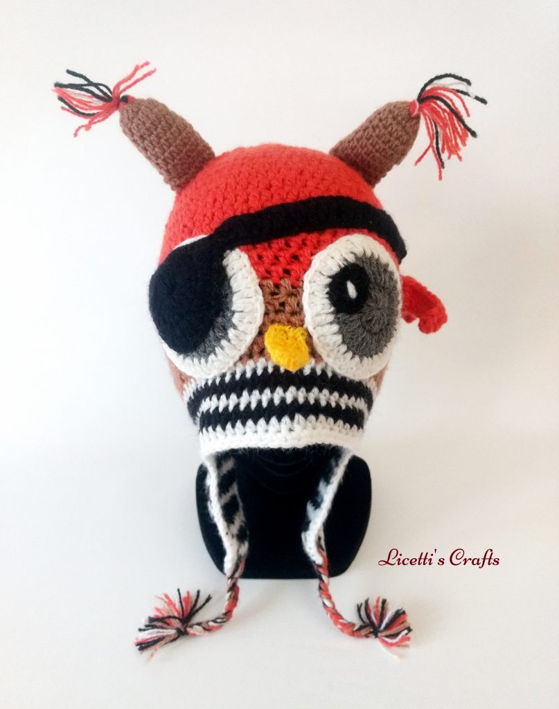 gorros de alpaca búho pirata