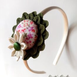Diadema Trendy color perla y verde