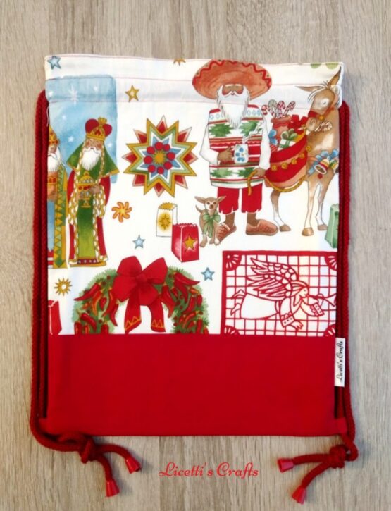 Mochila de cuerdas "Dulce navidad".