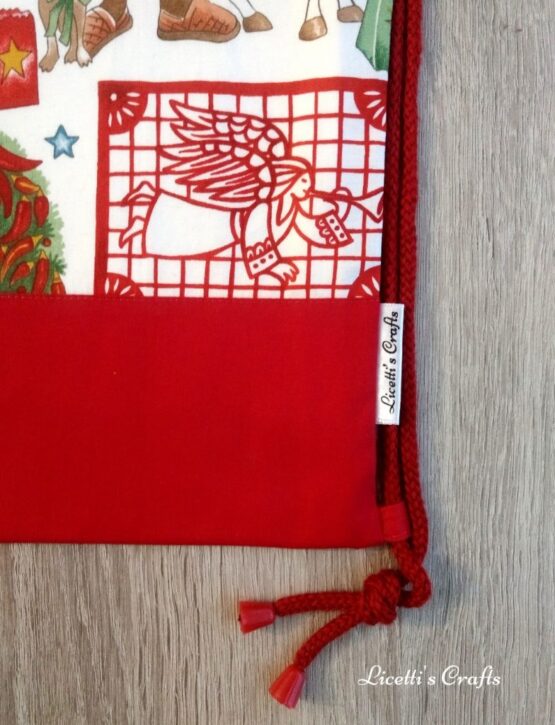 Mochila de cuerdas "Dulce navidad". - Imagen 5