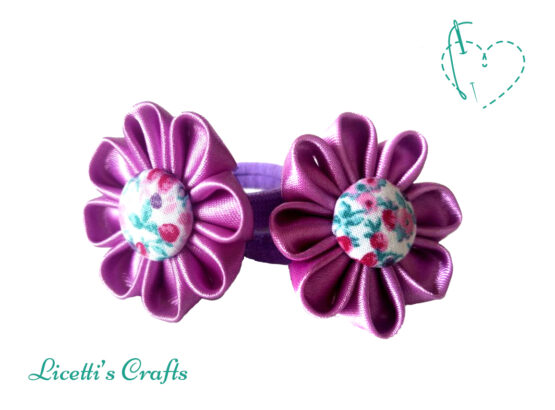 pareja gomas cabello botón flores