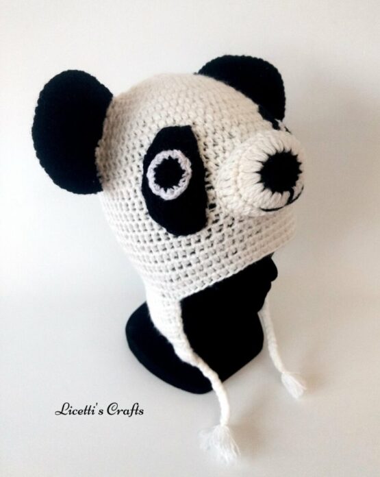 Gorro lana alpaca oso panda - Imagen 2