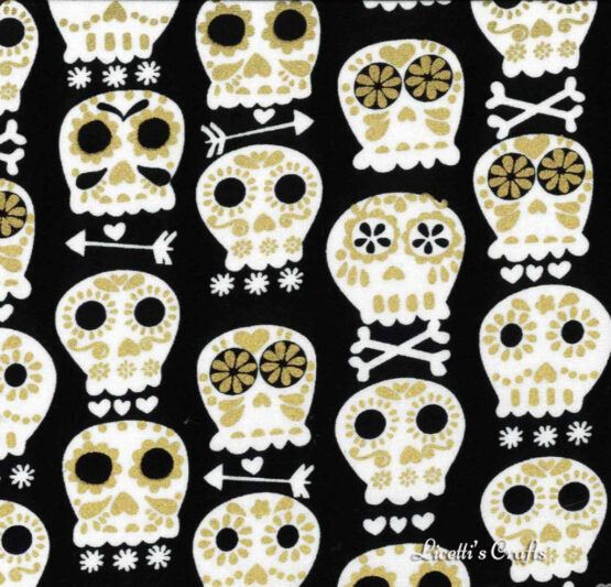 Mochila de tela con cordones "Calavera Mexicana" - Imagen 2