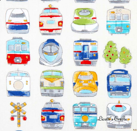 Mochila de cuerdas "Trenes multicolor". - Imagen 2