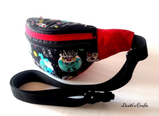 Riñonera "Gatos esqueleto". - Imagen 4