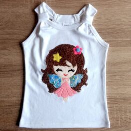 Camiseta de algodón pima en tirante - "Iris"