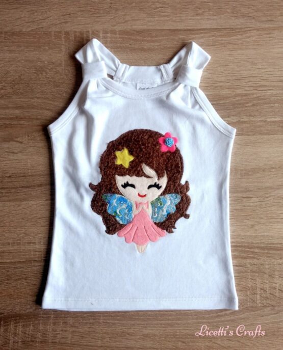 Camiseta de algodón pima en tirante - "Iris"