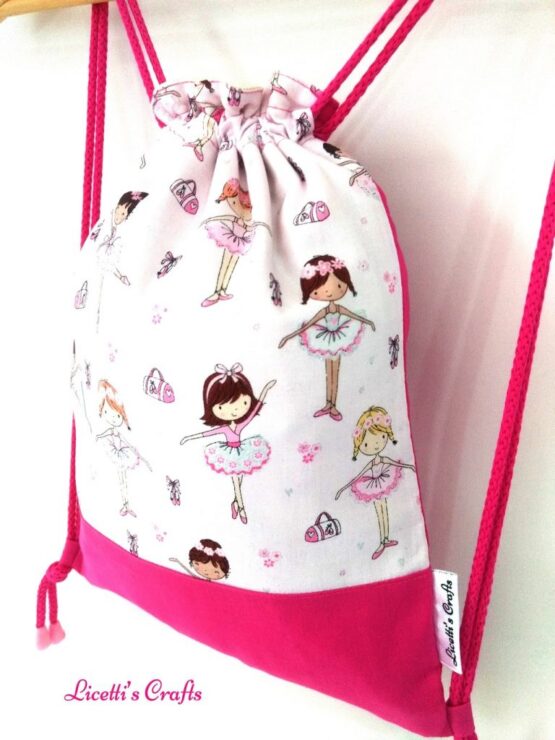mochila cuerdas artesanal bailarinas