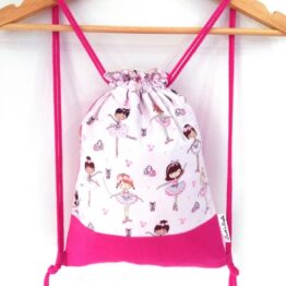 mochila cuerdas infantil hecha a mano bailarinas