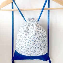 mochila cuerdas hecha a mano diseño anclas