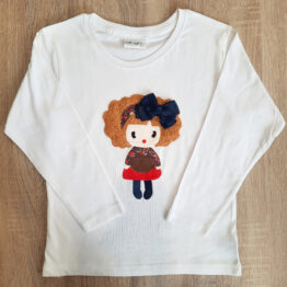 Camiseta manga larga muñeca pelo 3d