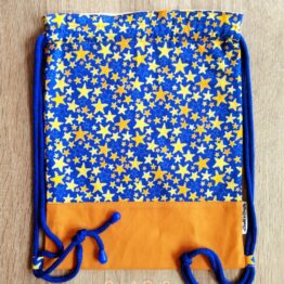 Mochila cuerdas hecha a mano cielo estrellas