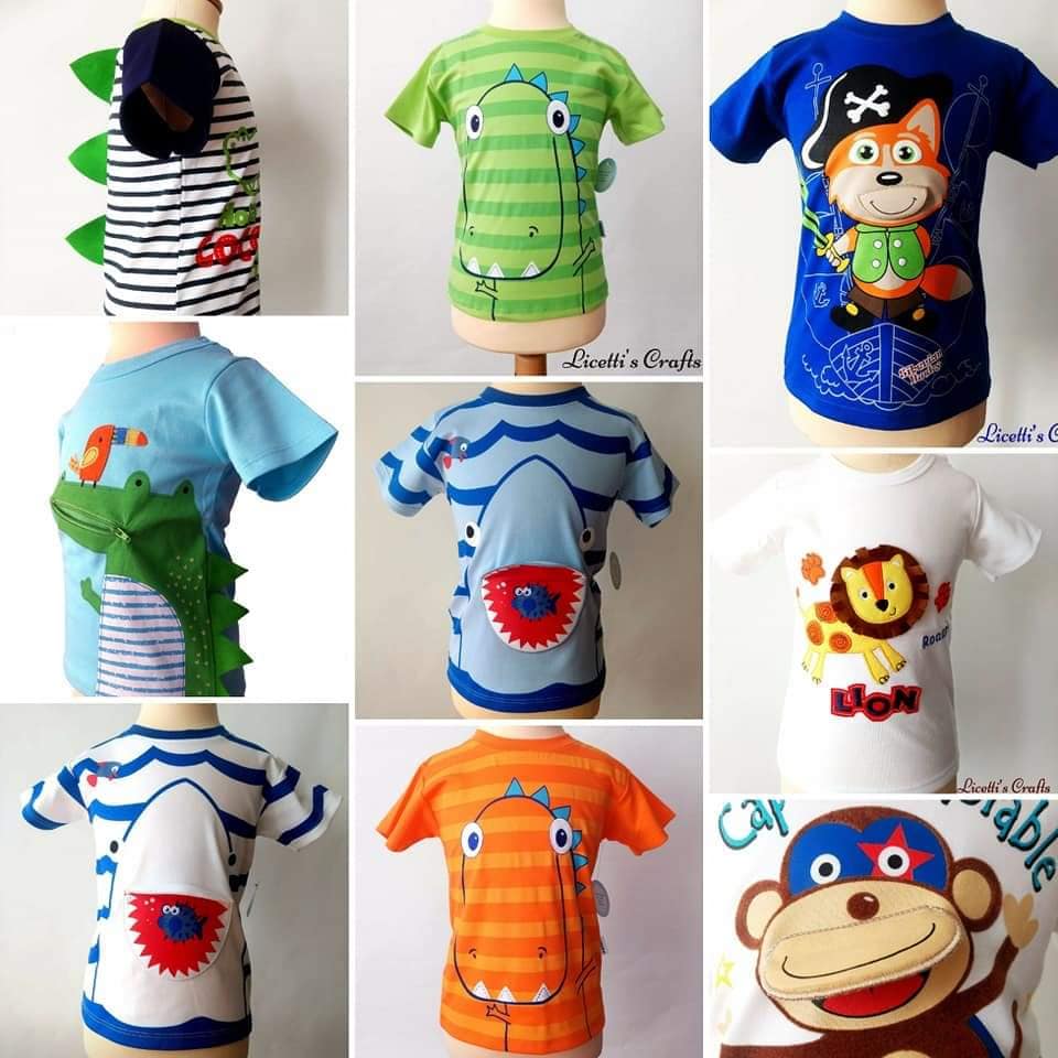 Collage camisetas relieve algodón Pima