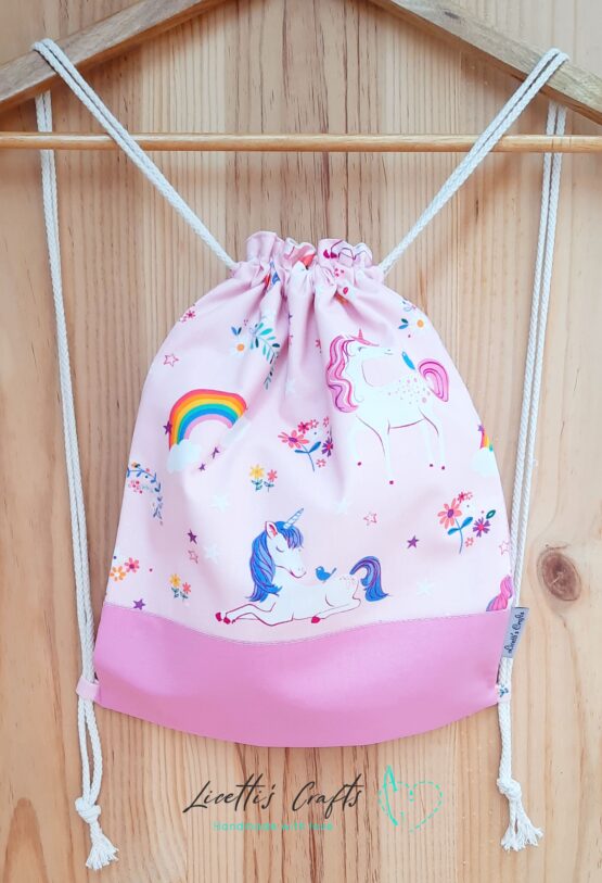 Mochila de cuerdas "Unicornio grande"