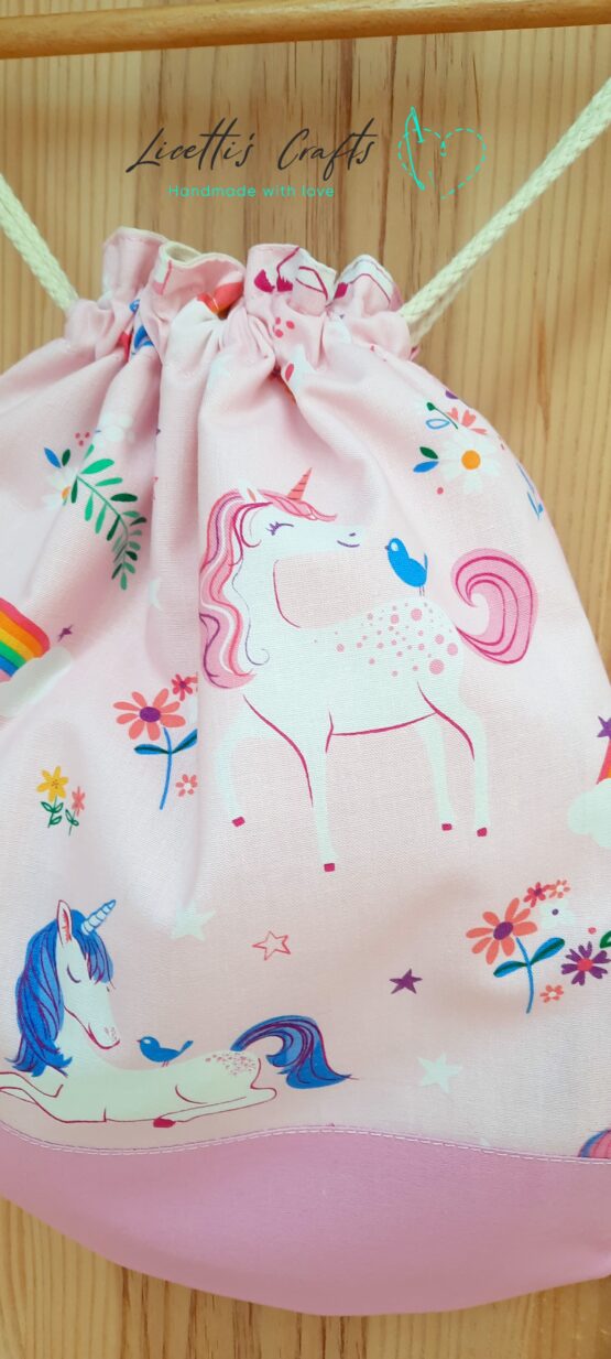 Mochila de cuerdas "Unicornio grande" - Imagen 4