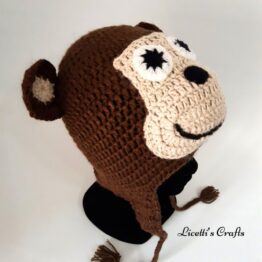 gorro lana alpaca mono divertido