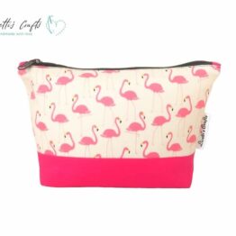 estuche neceser flamenco fucsia