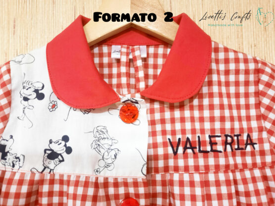Babi colegio mickey y minnie bordado