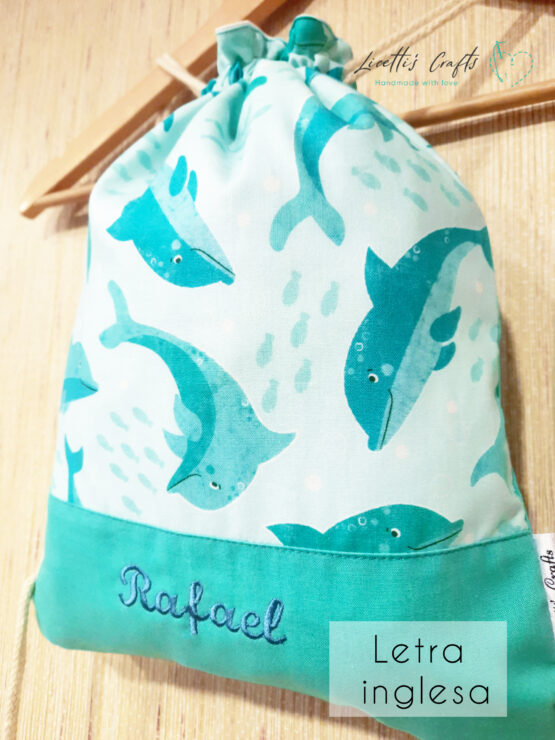 Mochila cuerdas delfines