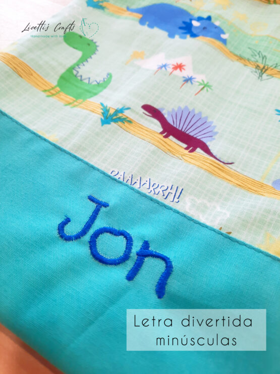 Mochila dinosaurio Bordada