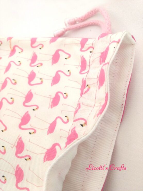 Bolsa merienda infantil "Flamencos rosas" - Imagen 4