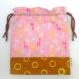 Bolsa merienda infantil "Jirafas bebés"
