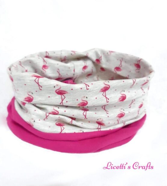 Braga de cuello "Flamenco fucsia"