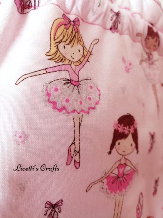 Bolsa Almuerzo infantil "Bailarina purpurina" - Imagen 3