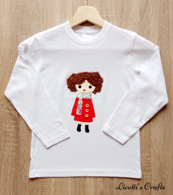 camiseta manga larga hecha a mano botones chaquetón