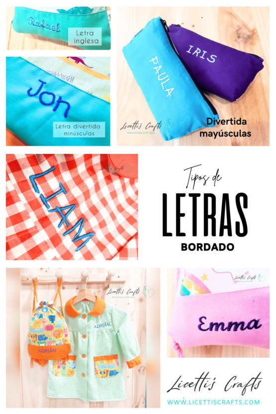Nombre bordado personalizado