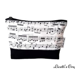neceser algodon hecho a mano notas musicales